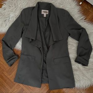 F21 grey waterfall blazer XS